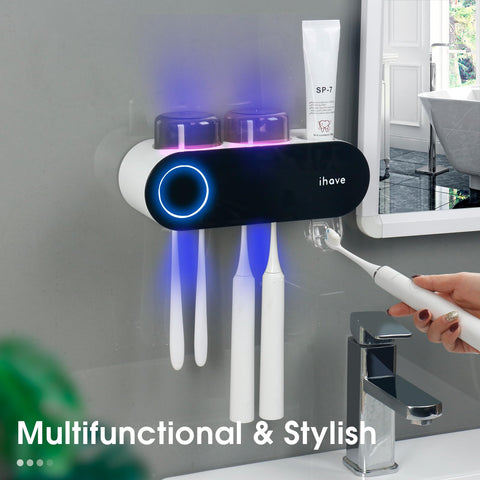 iHave toothpaste dispenser nozzle in motion delivering touchless dose for hygienic routines