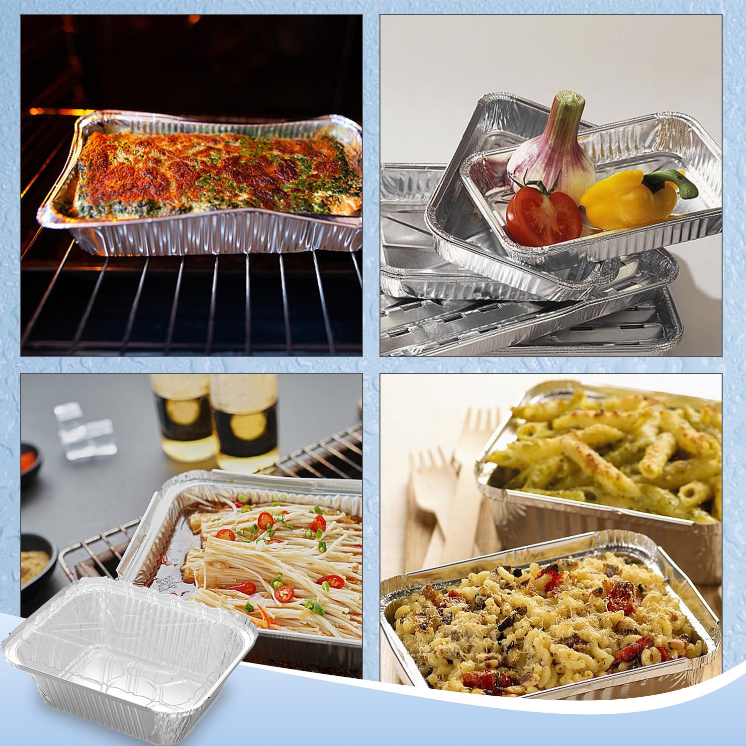 iHomeSet pan held in hand showing dimensions and portion size clarity