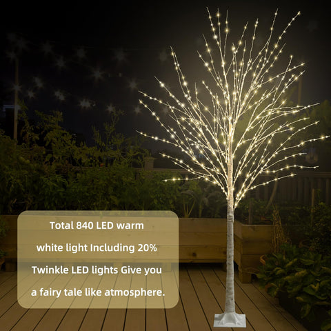 IJG close-up of bent branches and twinkle LEDs for decorative shaping