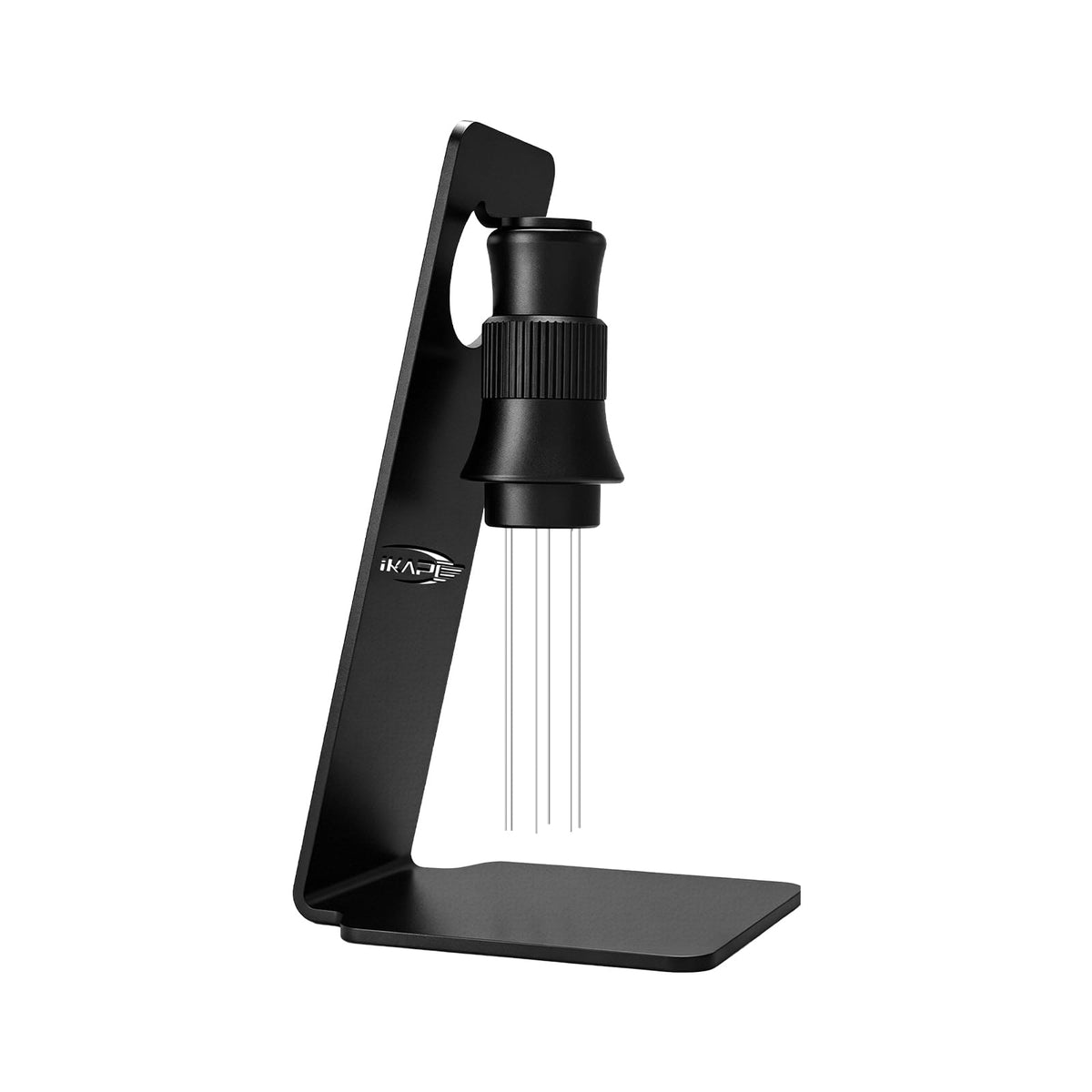 IKAPE front view of WDT tool showing handle and stand, highlights durable build