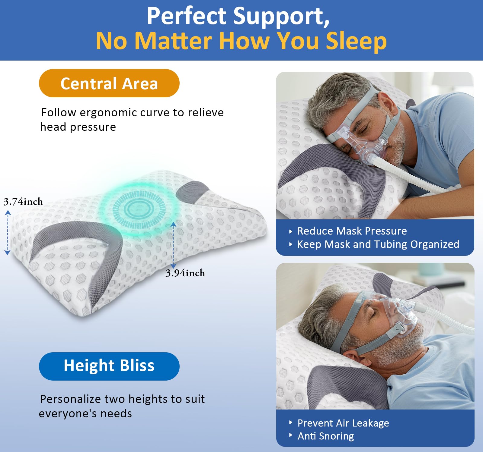 IKSTAR memory foam texture close-up showing supportive mid-firm comfort