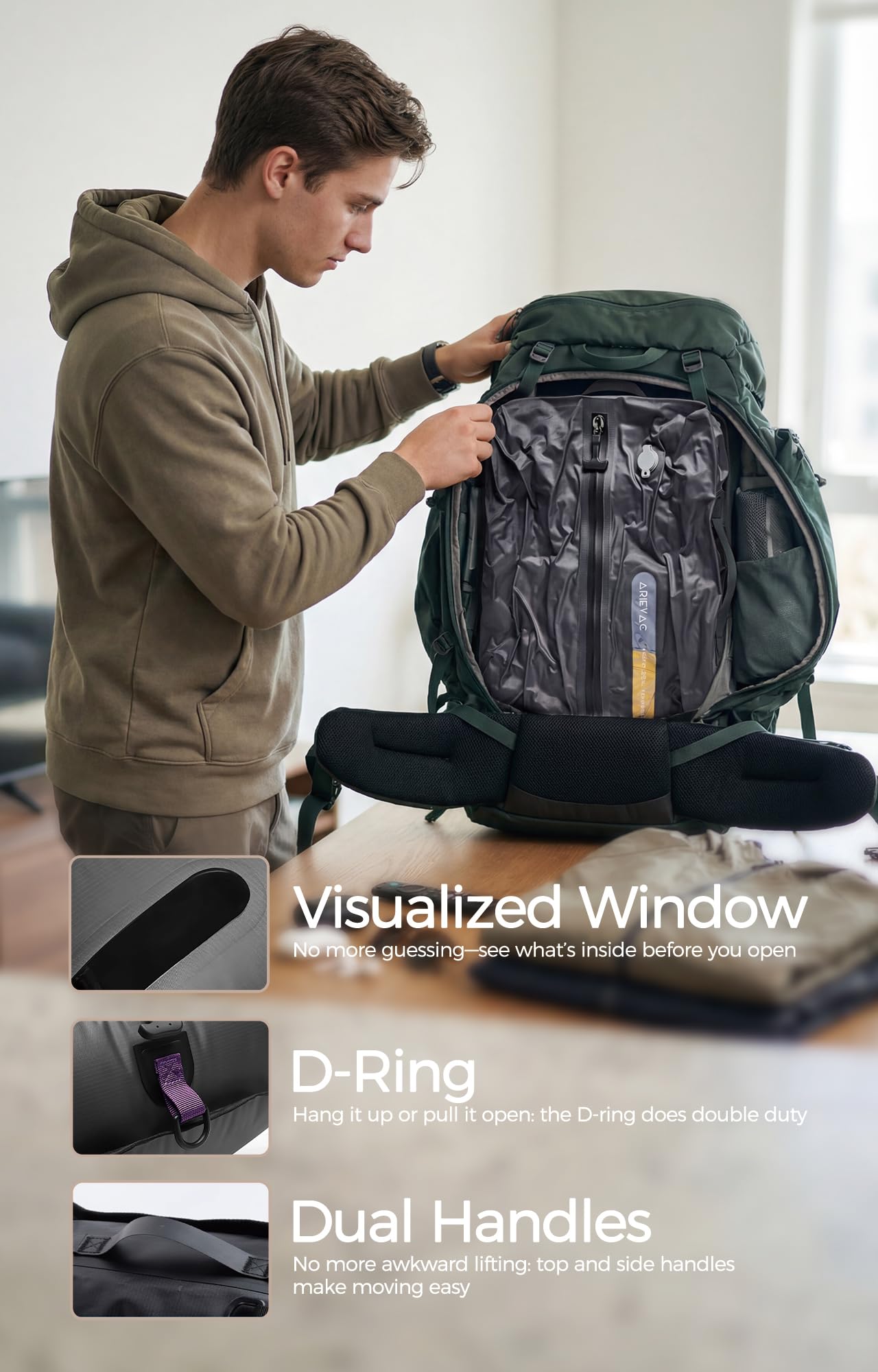 IKYWT clear ID window close-up for quick content identification and organization