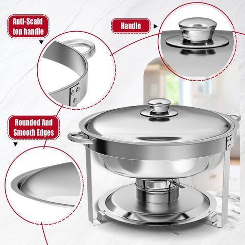 IMACONE food pan and water tray detail showing even heating benefit