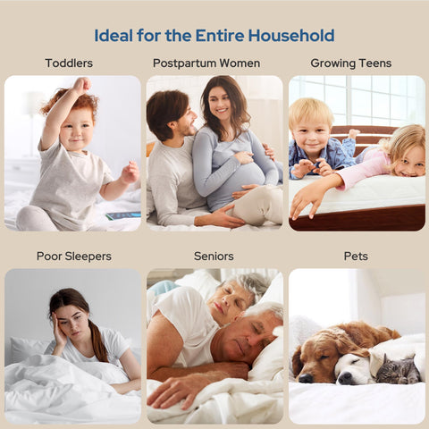 BEDLORE Waterproof Mattress Protector Queen Size — Noiseless, Quilted Deep-Pocket (Fits to 18")