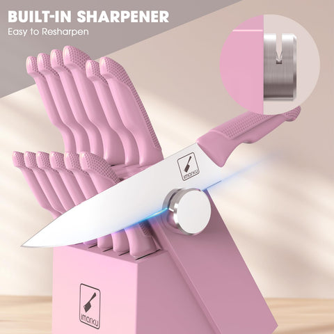 imarku built-in sharpener slot for quick on-block edge maintenance