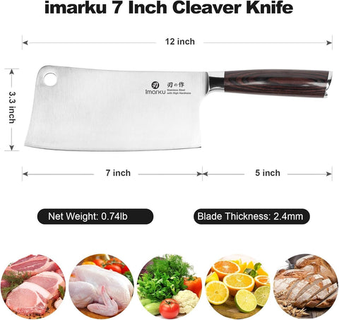 imarku cleaver chopping vegetables in use benefit: smooth efficient prep
