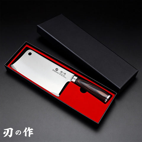 imarku cleaver on kitchen counter styled with ingredients benefit: professional look