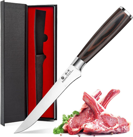 imarku fillet knife front view showing balanced profile and precision