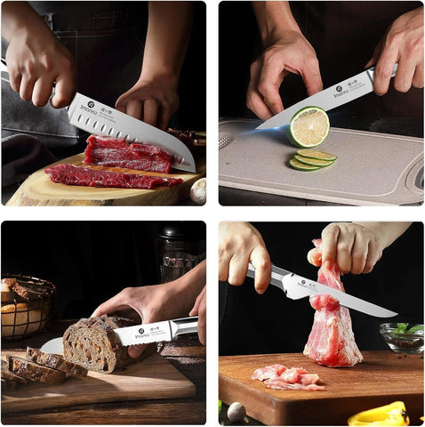imarku kitchen shears and utility knife displayed for versatile food prep and easy trimming