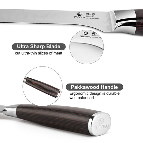 imarku knife resting on cutting board illustrating everyday kitchen use