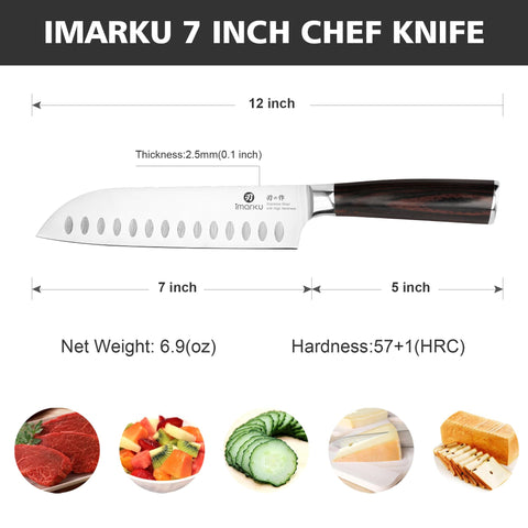 imarku blade closeup highlighting sharp Japanese steel and precise edge