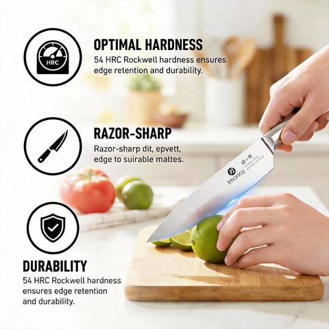 imarku FSC wooden block with built-in sharpener for easy maintenance
