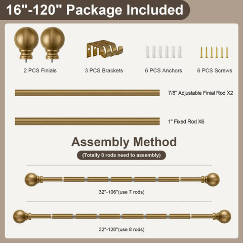 Immiehh installed in bedroom showing warm gold rod enhancing decor