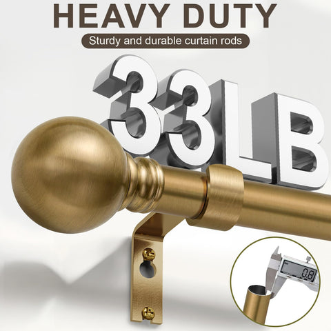 Immiehh rod beside measuring tape illustrating adjustable 28–48 inch fit and accuracy