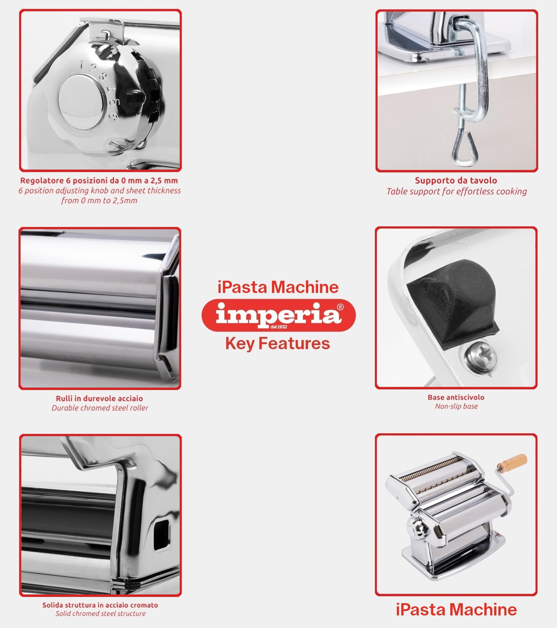Imperia producing fresh pasta sheet to illustrate smooth sheet output