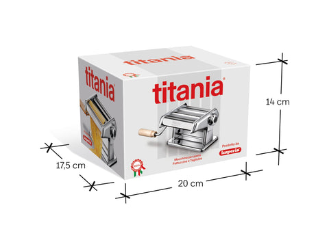 Imperia Titania with raviolamp accessory attached showing expanded ravioli-making capability
