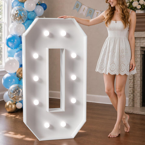 imprsv front view of 4ft marquee number showing bold visual impact