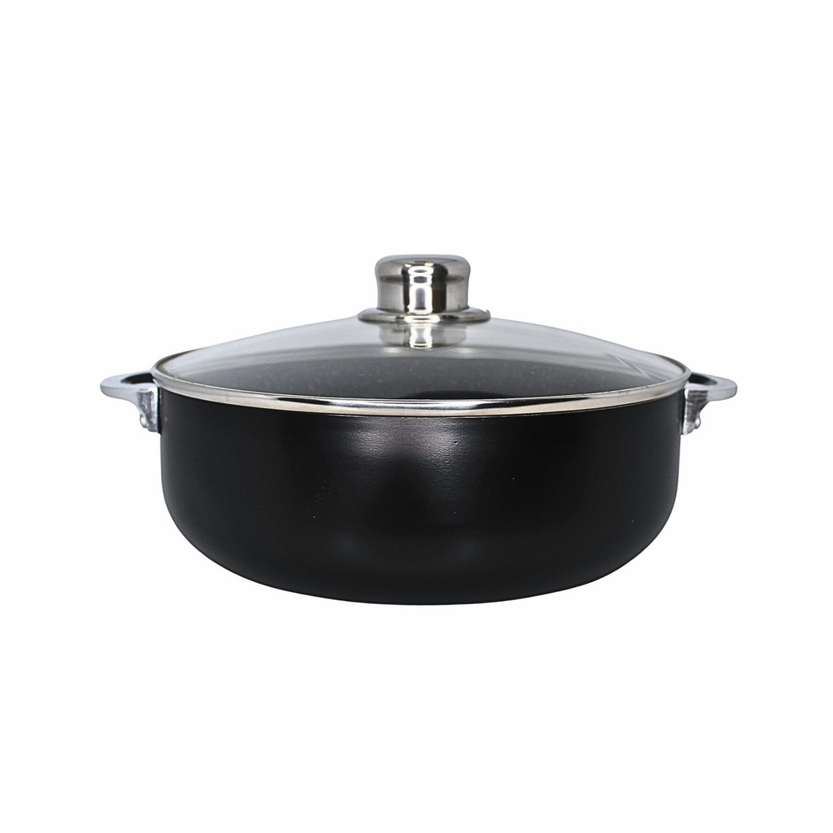 IMUSA Caldero front view showing speckled ceramic interior and matte exterior for versatile cooking