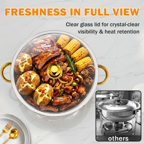 IMXSUMDA glass lid close-up highlighting clear visibility and condensation control benefit
