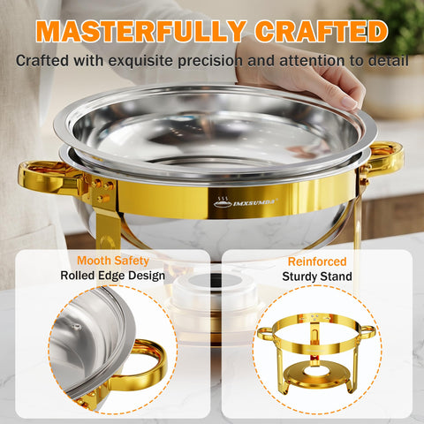IMXSUMDA size comparison with serving spoon showing practical 5QT capacity benefit