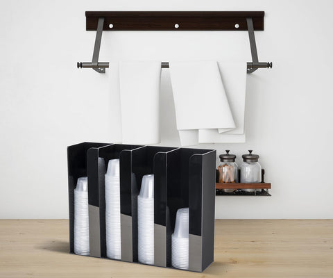 Inevibe side profile mounted on wall saving counter space and improving station workflow