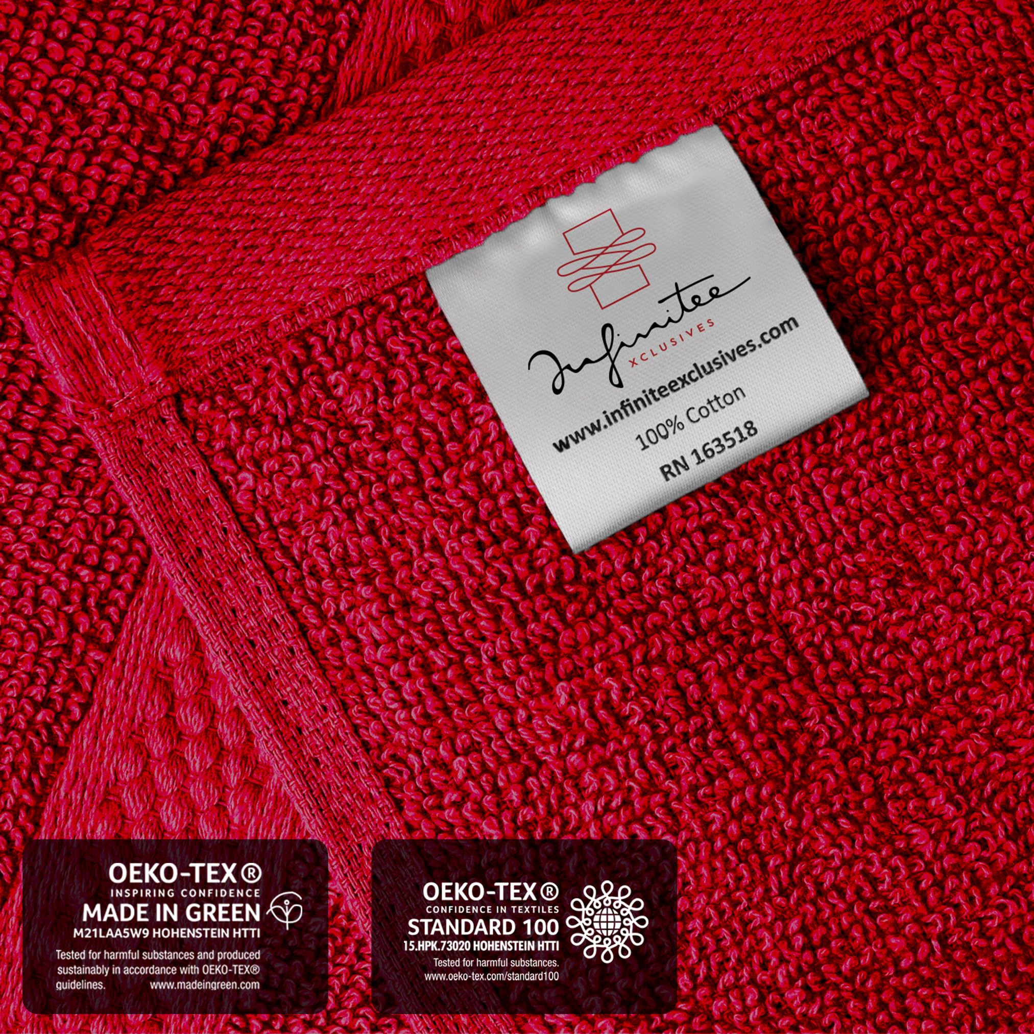 Infinitee Xclusives texture closeup demonstrating absorbency and quick-dry