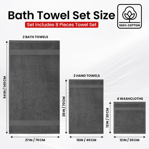 Infinitee Xclusives bath towel hung on rack showing absorbency and drape