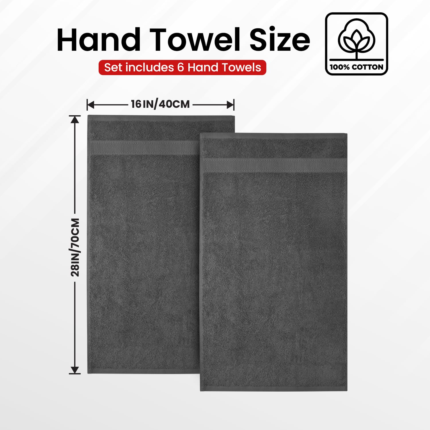 Infinitee Xclusives neatly folded stack on bathroom shelf conveying organized, hotel-style storage
