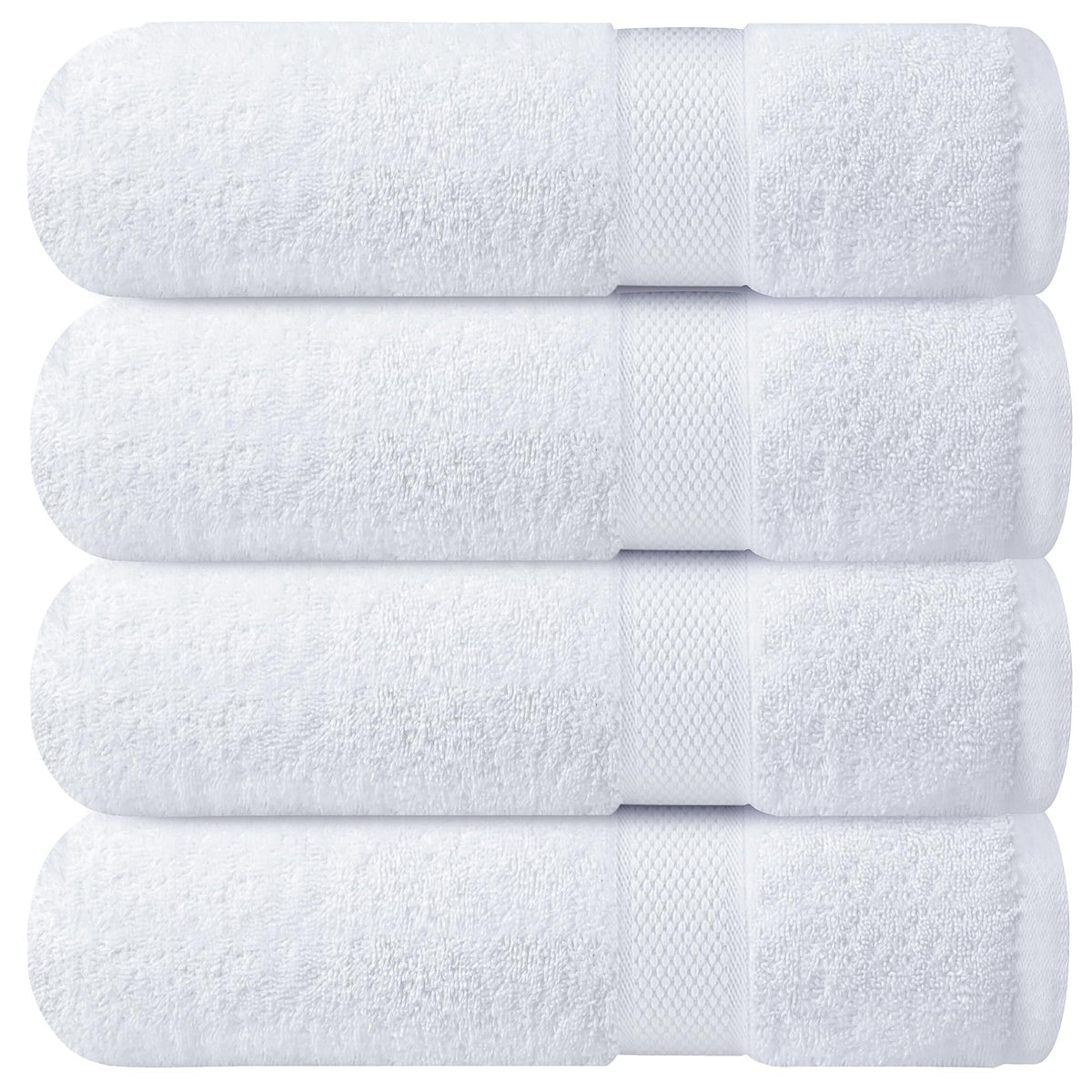 Infinitee Xclusives front-packaging showing four neatly folded towels, great for gifting