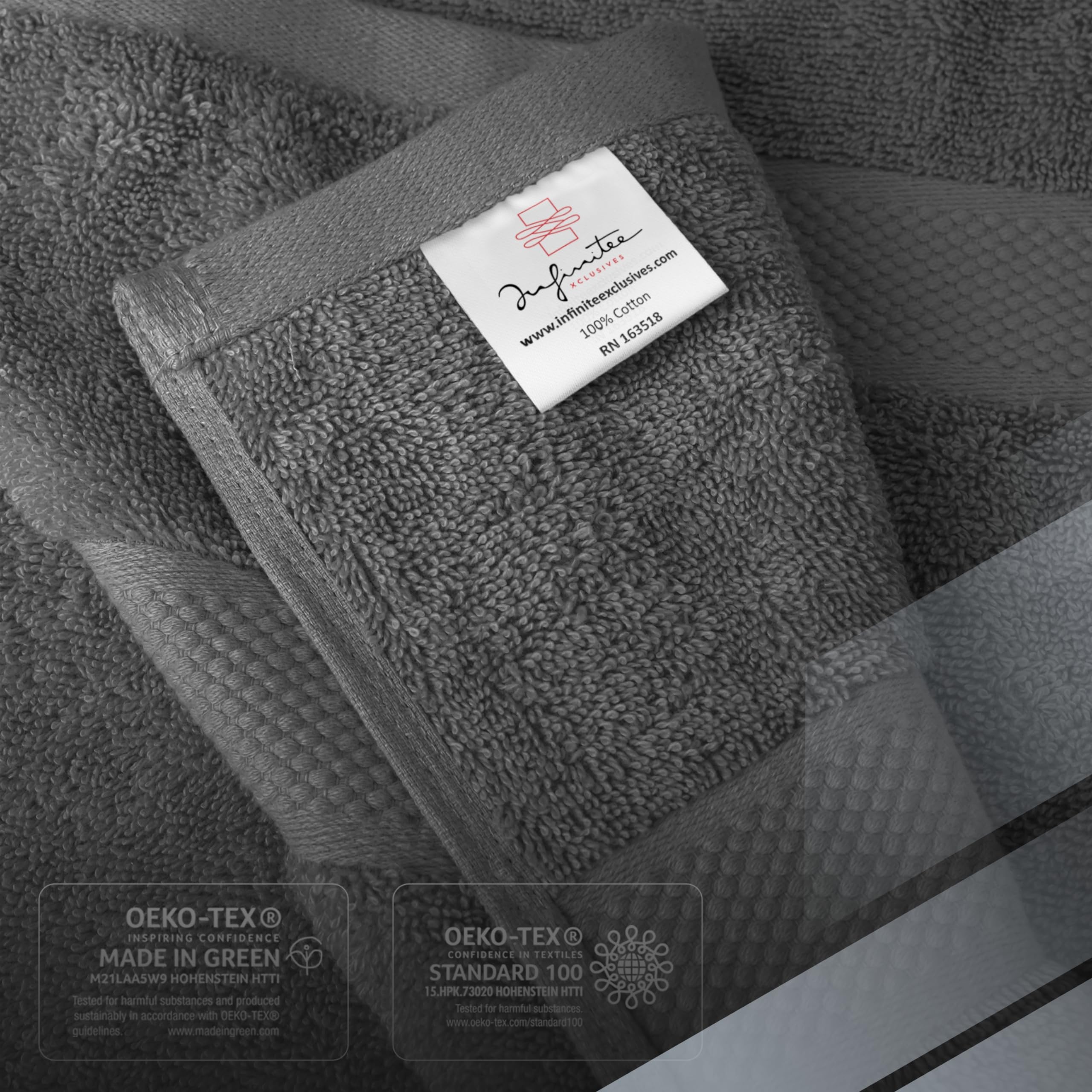 Infinitee Xclusives stitched hem detail demonstrating durable edge reinforcement