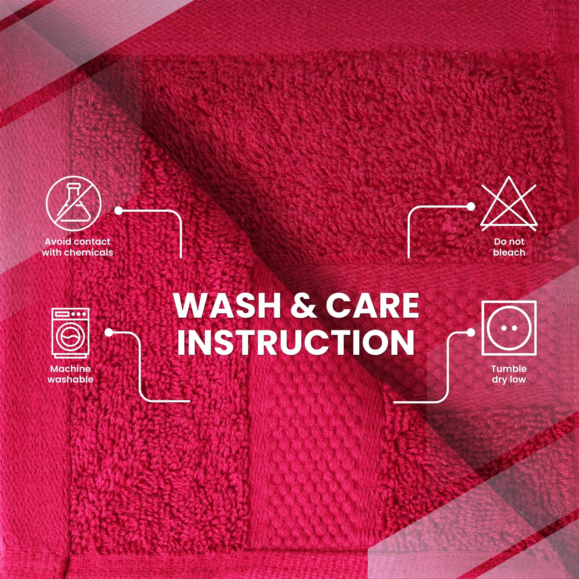 Infinitee Xclusives towels in washing machine to show easy-care benefit