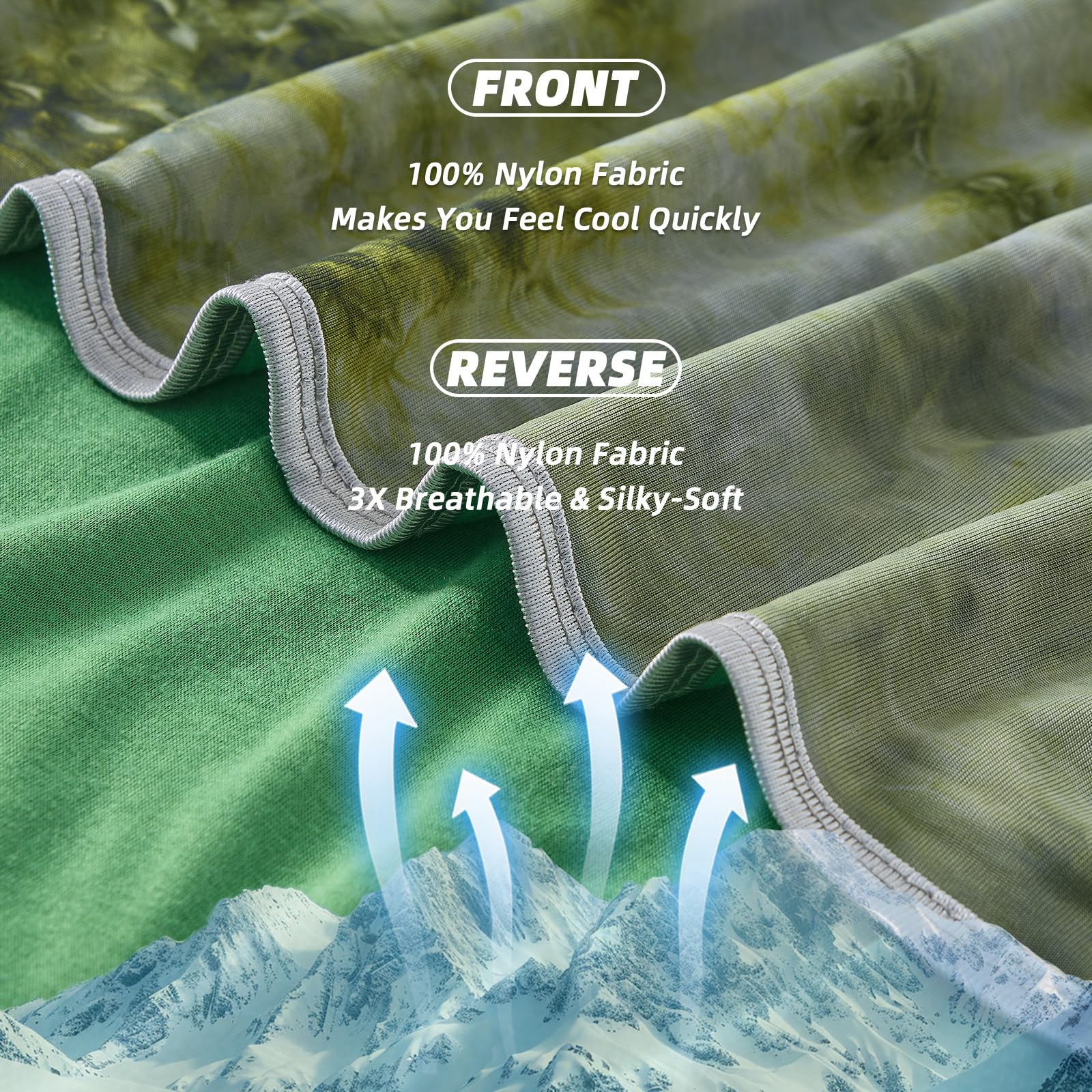 inhand blanket on queen bed illustrating generous 90x90 coverage for two adults