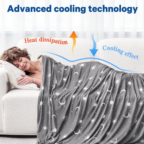 inhand cooling blanket neatly folded for travel and compact carrying benefit