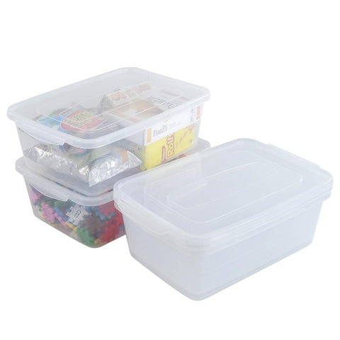 Inhouse craft supplies stored inside box highlighting easy sorting benefit