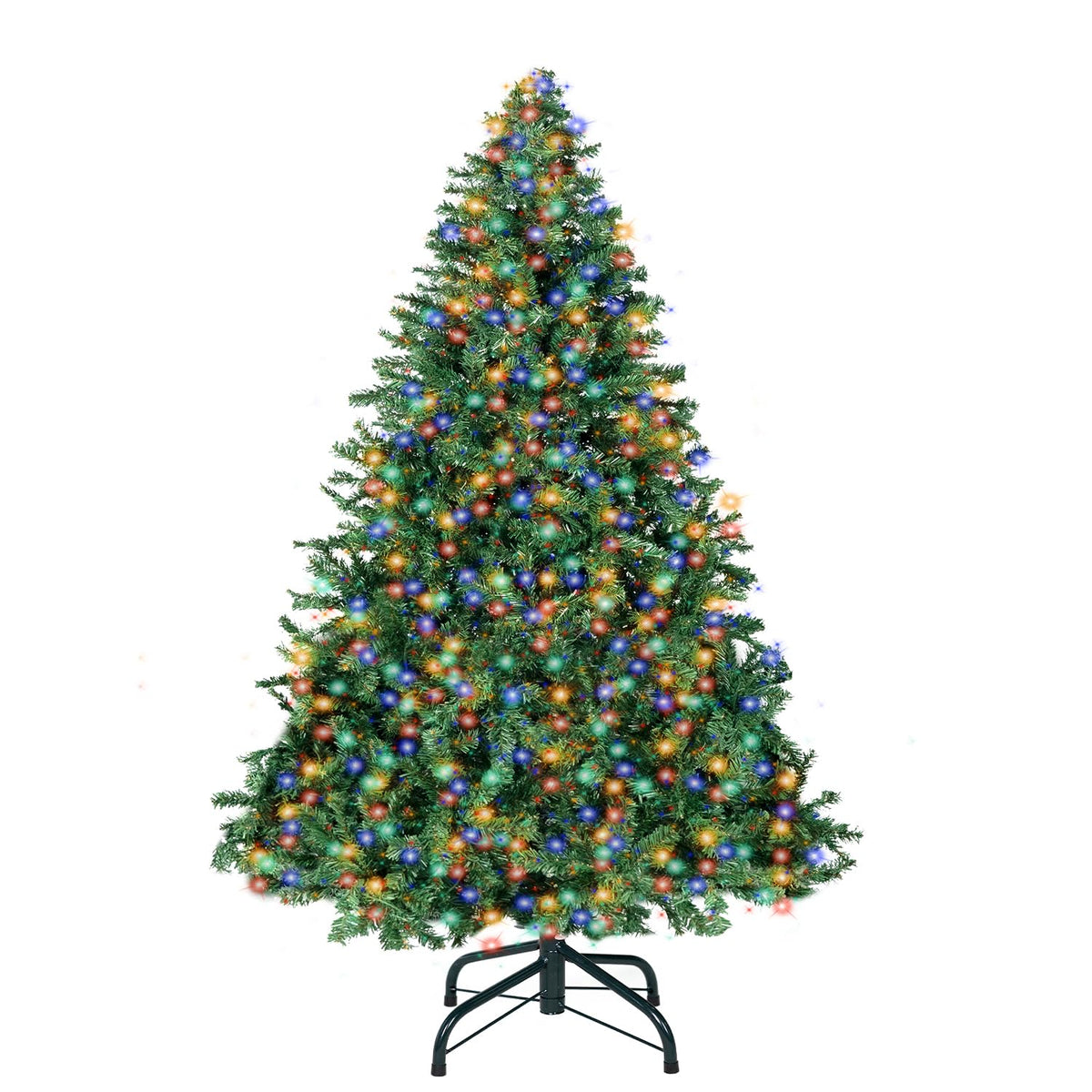 inin full front view showing 4ft tree and warm LED glow