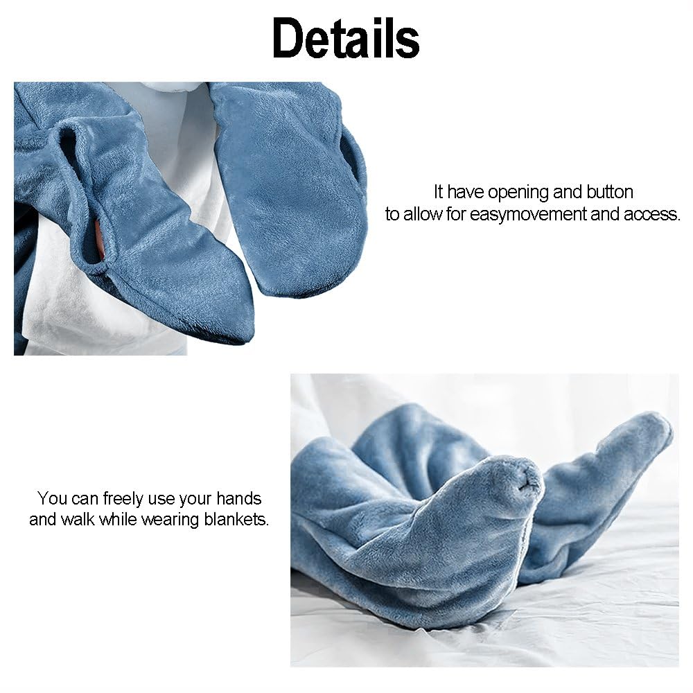 inkArts shark blanket child playing showcases imaginative costume fun