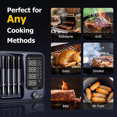 InkGrill probes in a dishwasher demonstrating easy cleaning and durable waterproofing