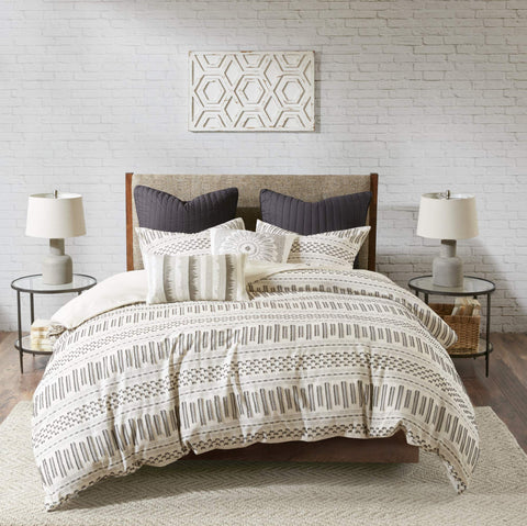 INK+IVY styled bedroom with throws showing how Rhea complements modern decor