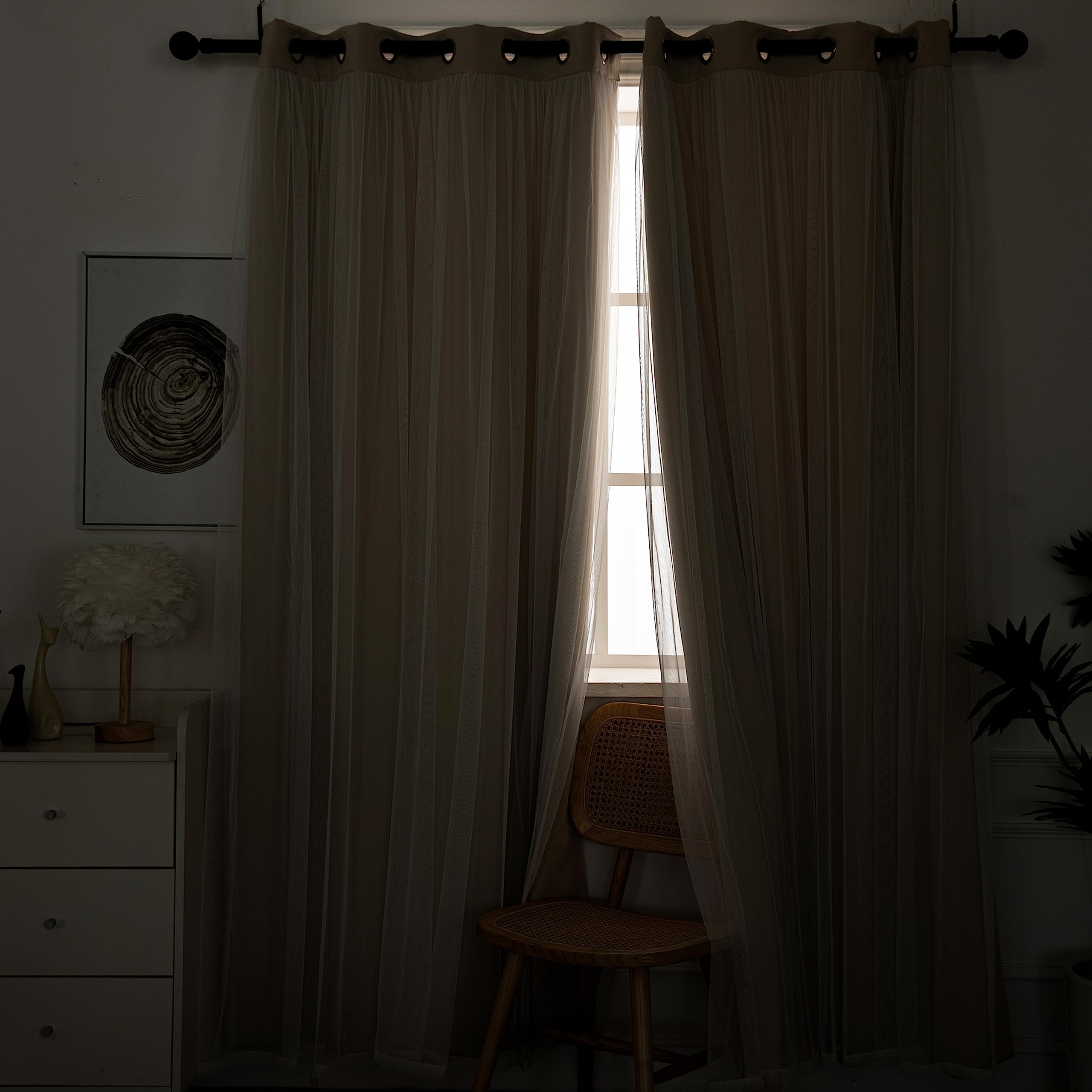 INLINAS grommet top detail for easy installation and smooth curtain movement