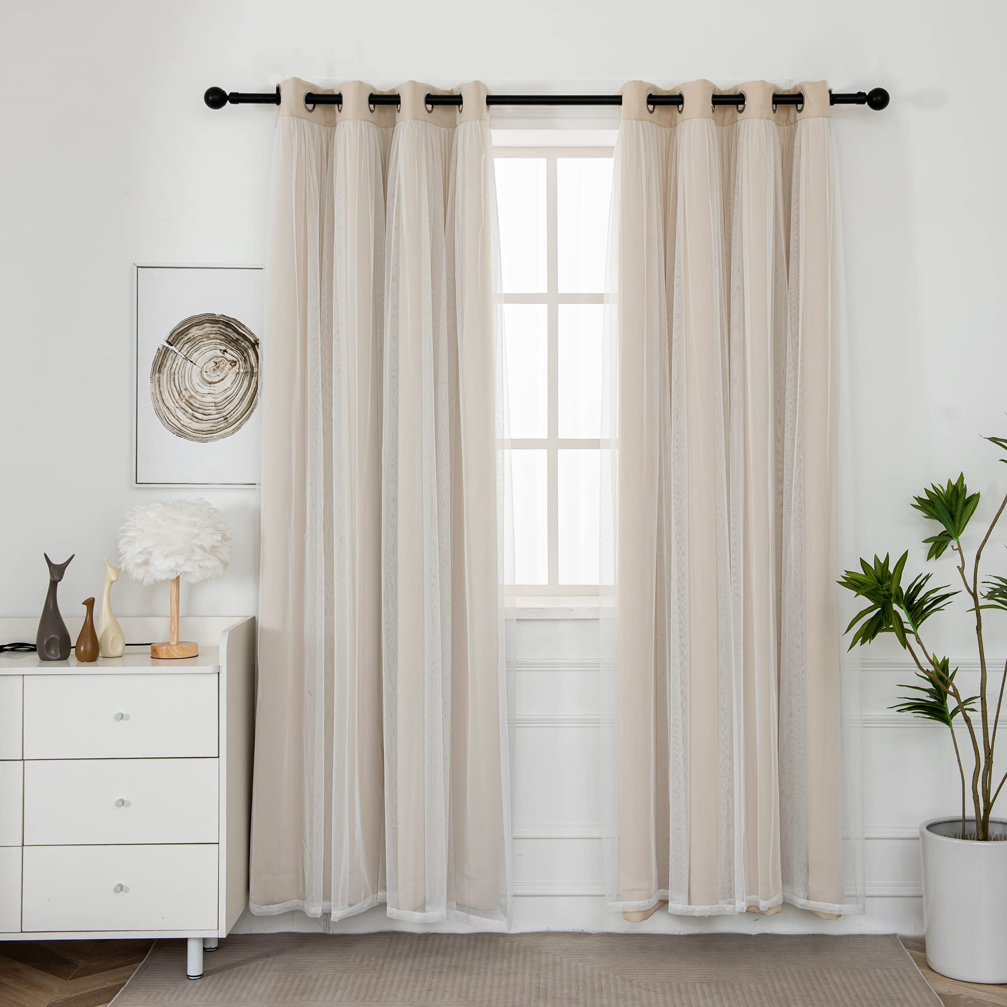 INLINAS close-up of sheer overlay texture delivering soft light diffusion and privacy
