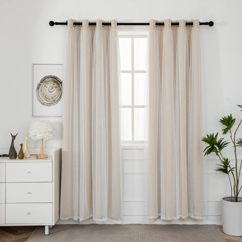 INLINAS close-up of sheer overlay texture delivering soft light diffusion and privacy
