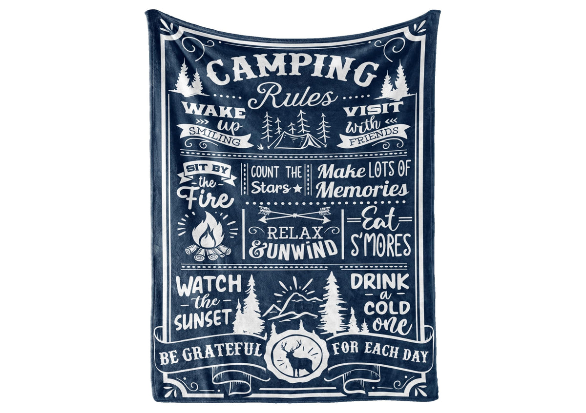 InnoBeta front packaging showing camping throw and gift-ready appeal