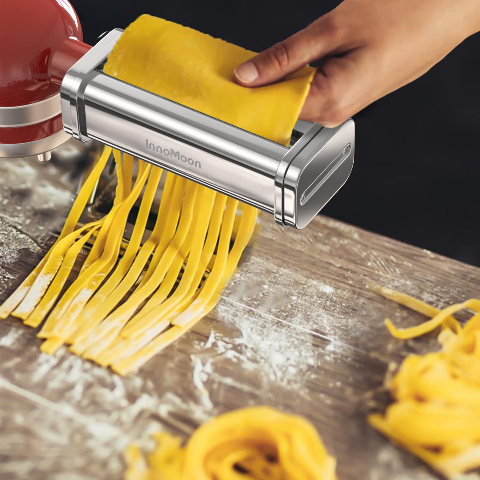 InnoMoon plated fresh pasta showing restaurant-style results and quick home preparation