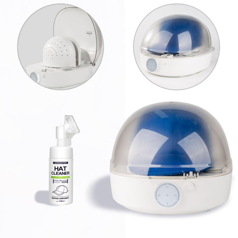 INNOPAW front view of cap cleaner showing controls and compact design for easy storage