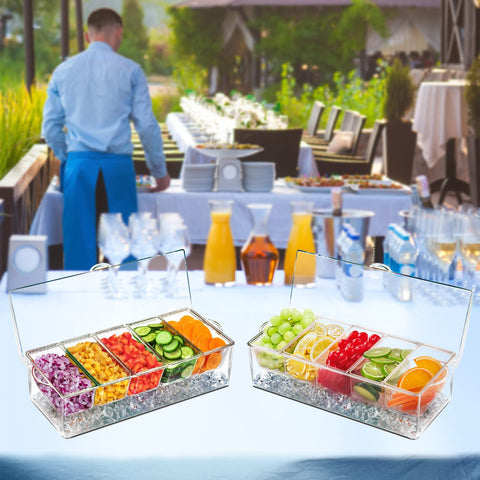 INNOVATIVE LIFE size comparison with hand showing compact, portable design ideal for parties and bars