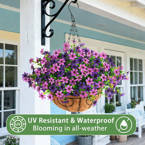 INQCMY hanging basket on porch demonstrating instant outdoor styling