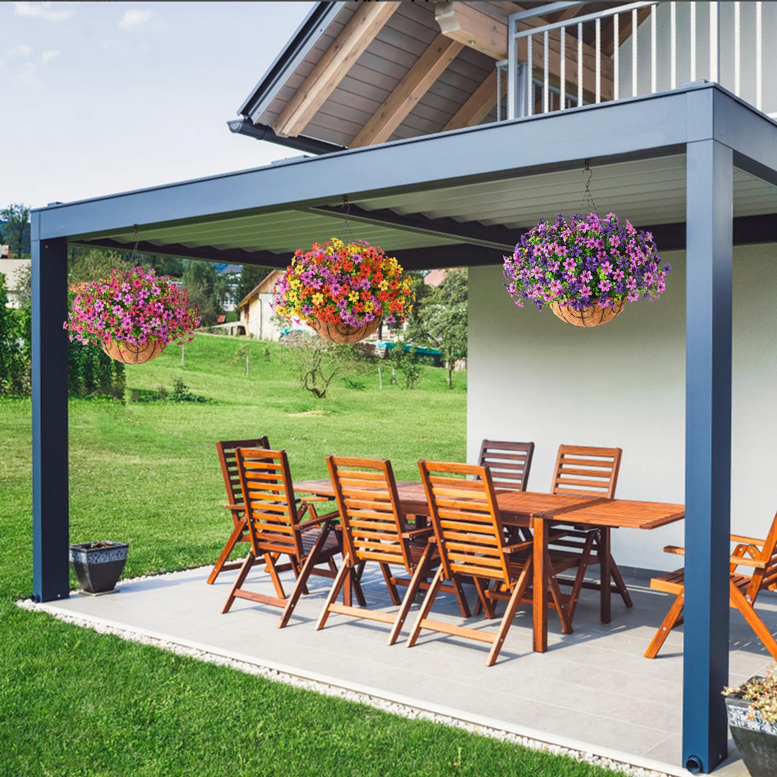 INQCMY styled in sunroom showing versatile indoor-outdoor decor benefit