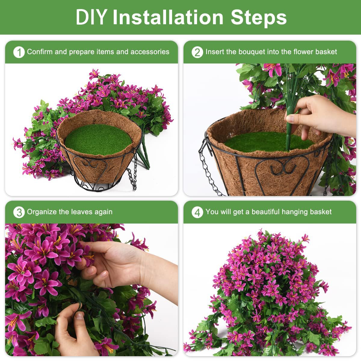INQCMY gift-ready packaged hanging bouquet ideal for easy gifting benefit