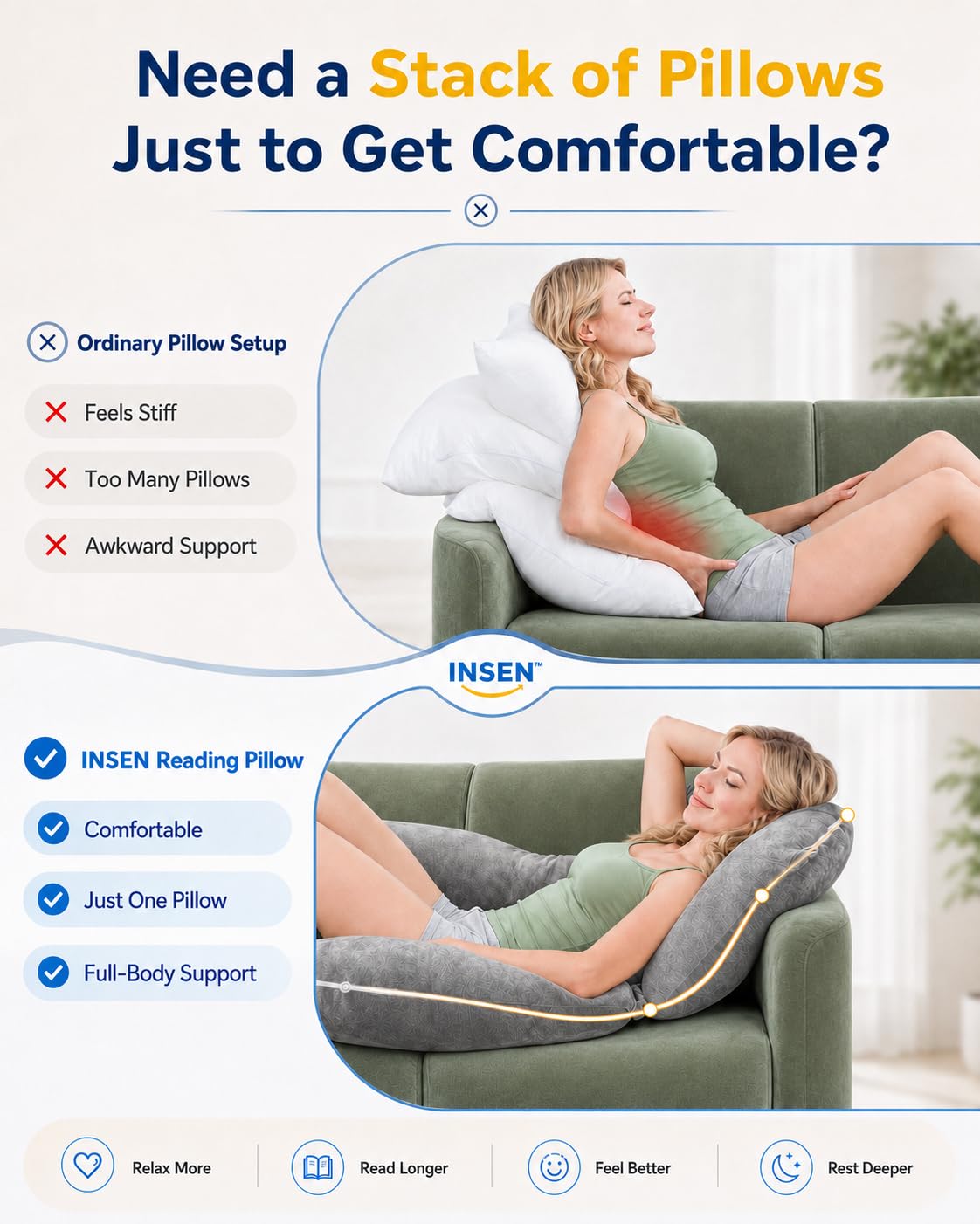 INSEN next to chair showing size and scale for proper coverage