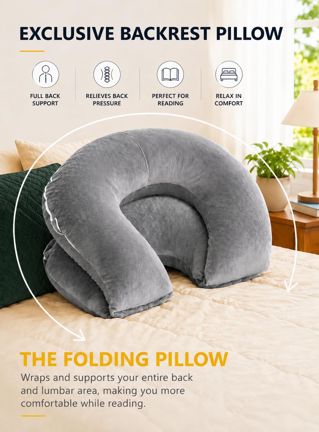 INSEN detachable cover zipper displayed for easy washing convenience